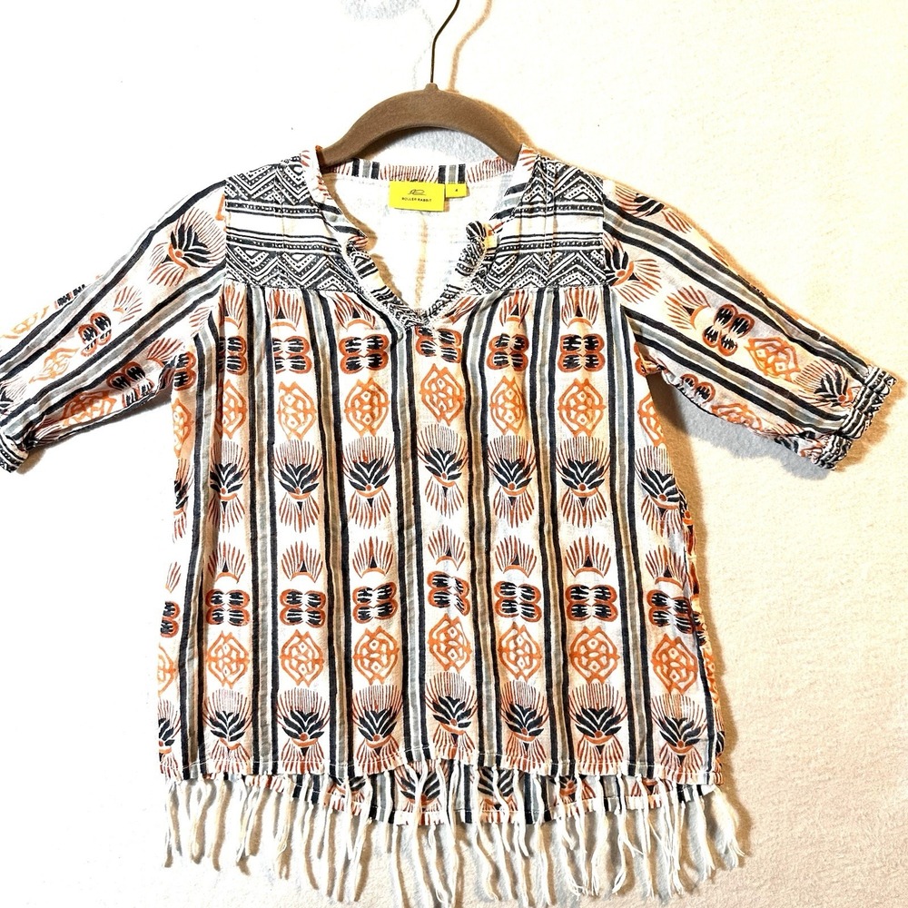Roller Rabbit Girl's 4 Serafina Tunic Dress‎ Aztec Southwestern Fringe